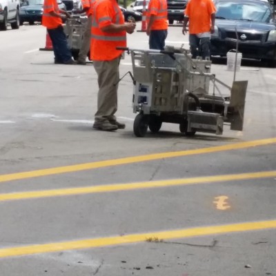 Downtown Raleigh - Thermoplastic Pavement Marking