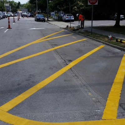 Downtown Raleigh - Thermoplastic Pavement Marking