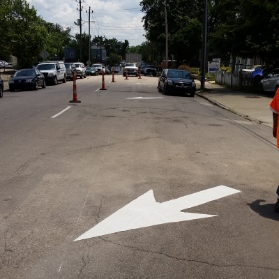 Downtown Raleigh - Thermoplastic Pavement Marking