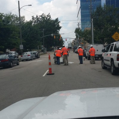 Downtown Raleigh - Thermoplastic Pavement Marking