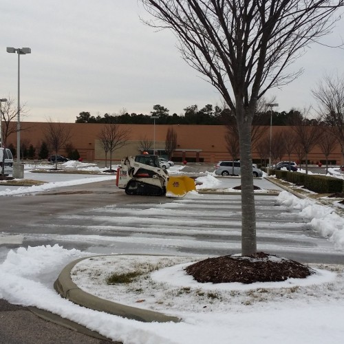 Snow Plowing In Progress