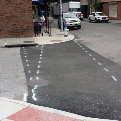 Roanoake Thermoplastic Crosswalks and Stop Bars Before and After
