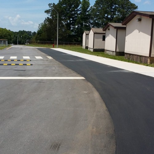 Rolesville Elementary Thermoplastic Crosswalk and Lines Job Photos