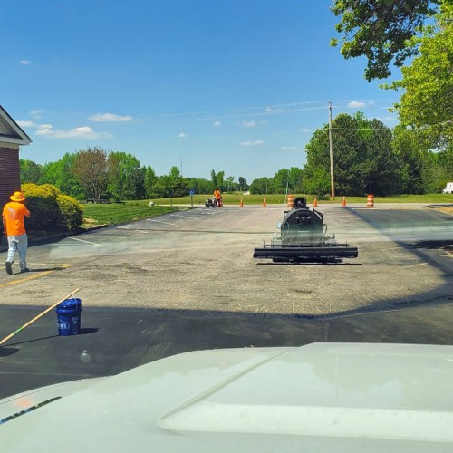 Oak Grove Baptist Church Asphalt Rejuvenator Project Job Photos