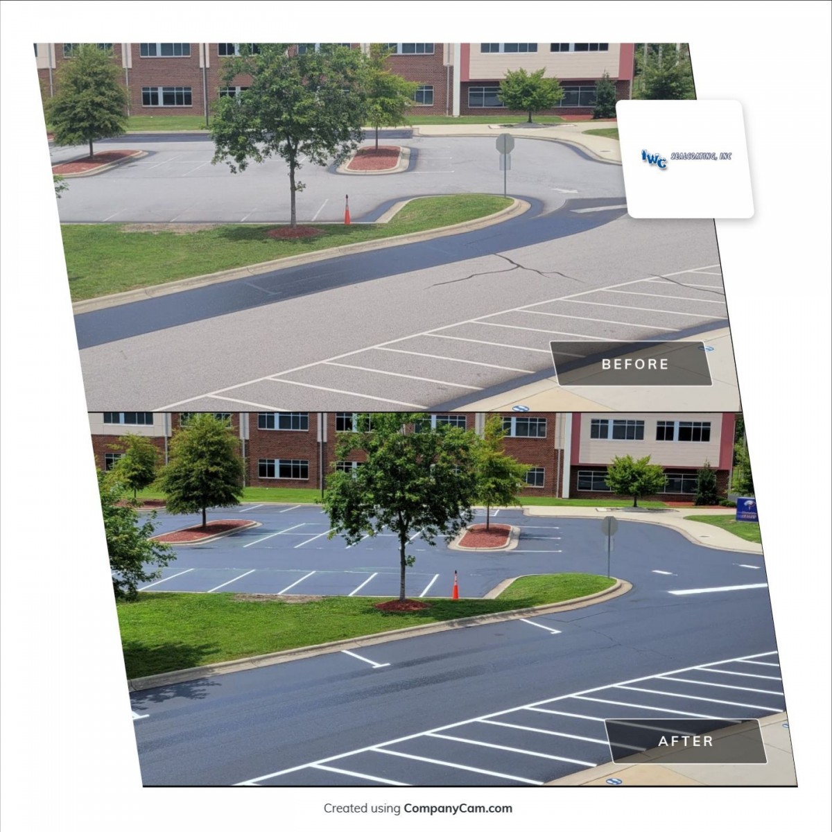 East Wake Academy, Zebulon NC Projects Sealcoating, Line Striping