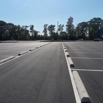 Line-Striping, Signage and Bollards for Large Distribution Center in Kinston, NC