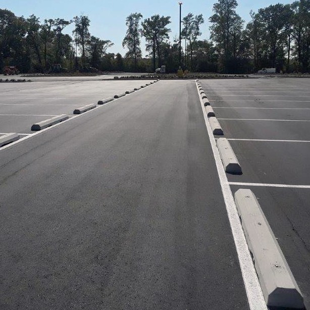 Line-Striping, Signage and Bollards for Large Distribution Center in Kinston, NC