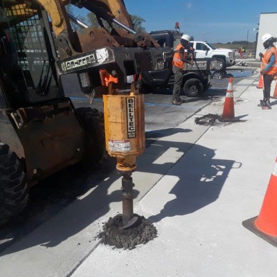 Line-Striping, Signage and Bollards for Large Distribution Center in Kinston, NC