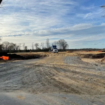 Line-Striping, Signage and Bollards for Large Distribution Center in Kinston, NC